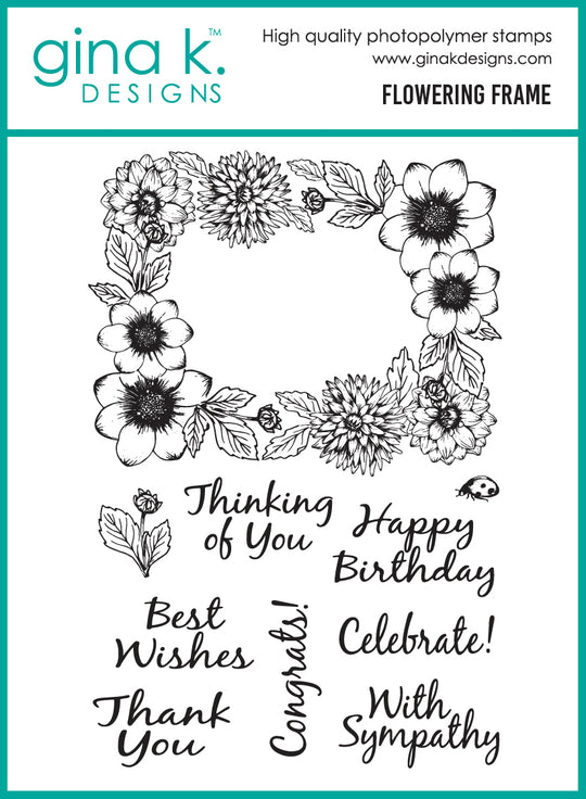 Gina K Designs - Flowering Frame - STAMPS