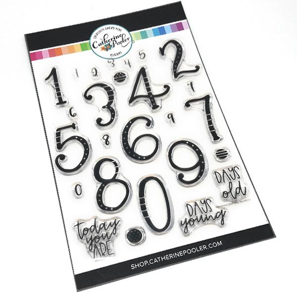 Catherine Pooler - Milestone Birthday Numbers Stamp Set