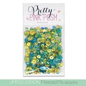 Pretty Pink Posh - Mermaid sequins