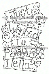 Hello Posey Button Signage - Unmounted