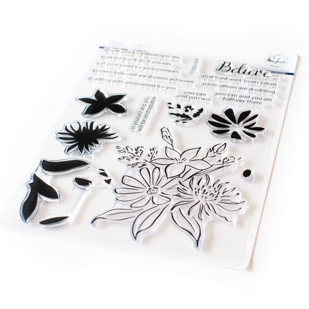 Pinkfresh Studio - Believe in Yourself stamp set - DISCONTINUED