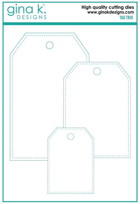 **NEW* - Gina K Designs - Tag Trio - POLY-GLAZE Foiling Sheets