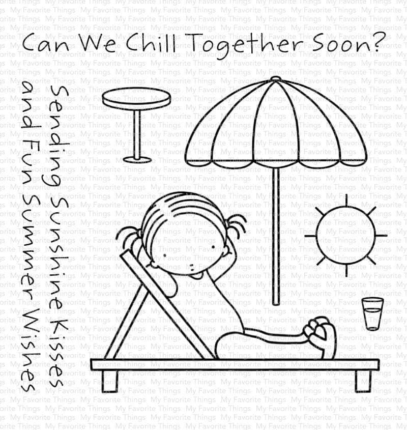 My Favorite Things- PI Sunshine Kisses STAMP AND MATCHING DIE (SB4)