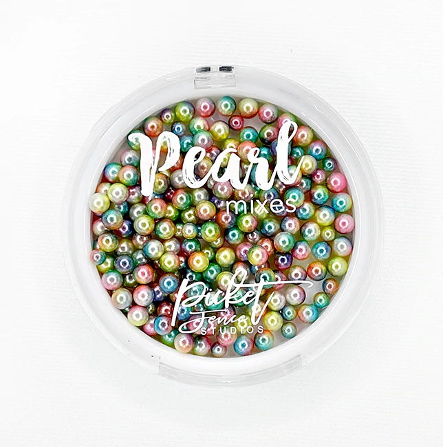 Picket Fence Studios - Gradient Round Pearl Mix - Soft Shades of the Rainbow