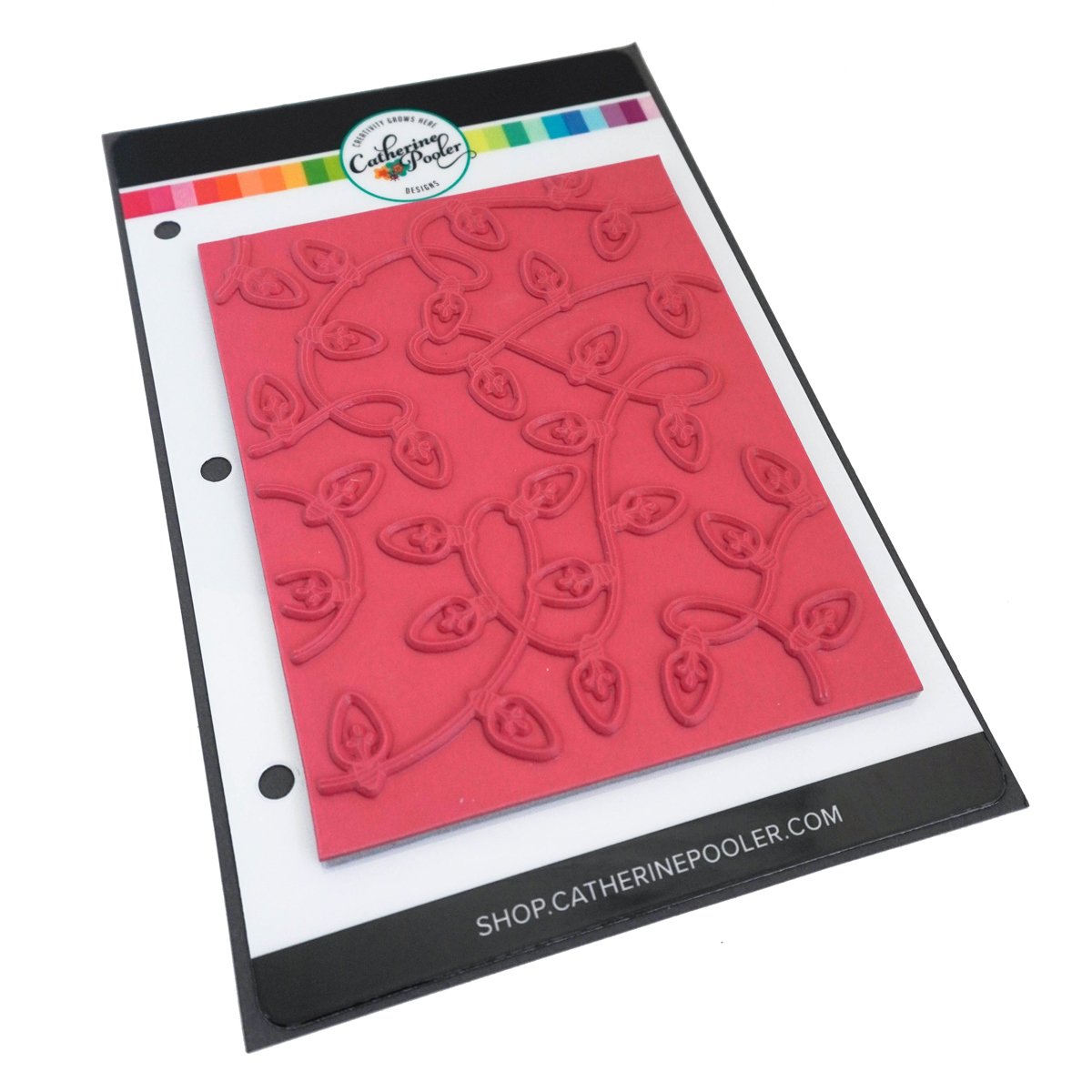 Catherine Pooler - String Lights Background Stamp