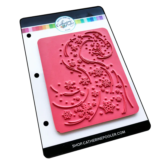 Catherine Pooler - Swirling Snow Background Stamp