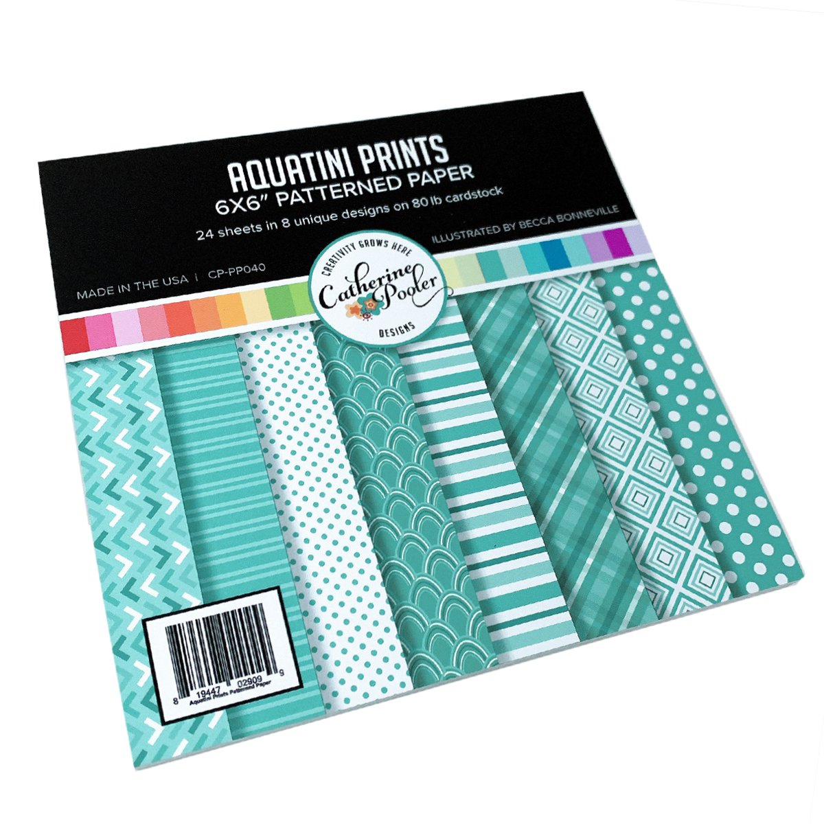 Catherine Pooler - Aquatini Prints Patterned Paper
