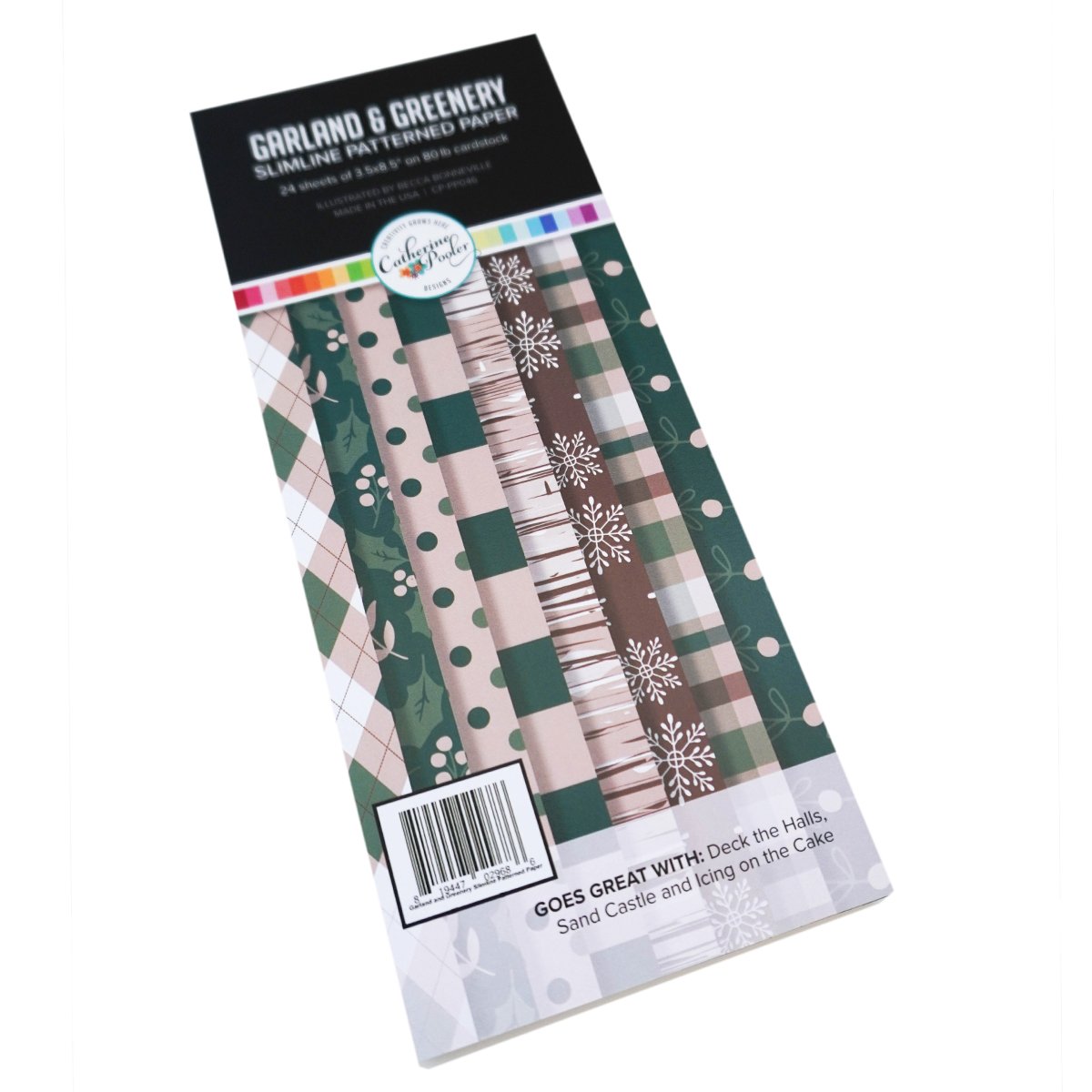 Catherine Pooler - Garland & Greenery Slimline Patterned Paper