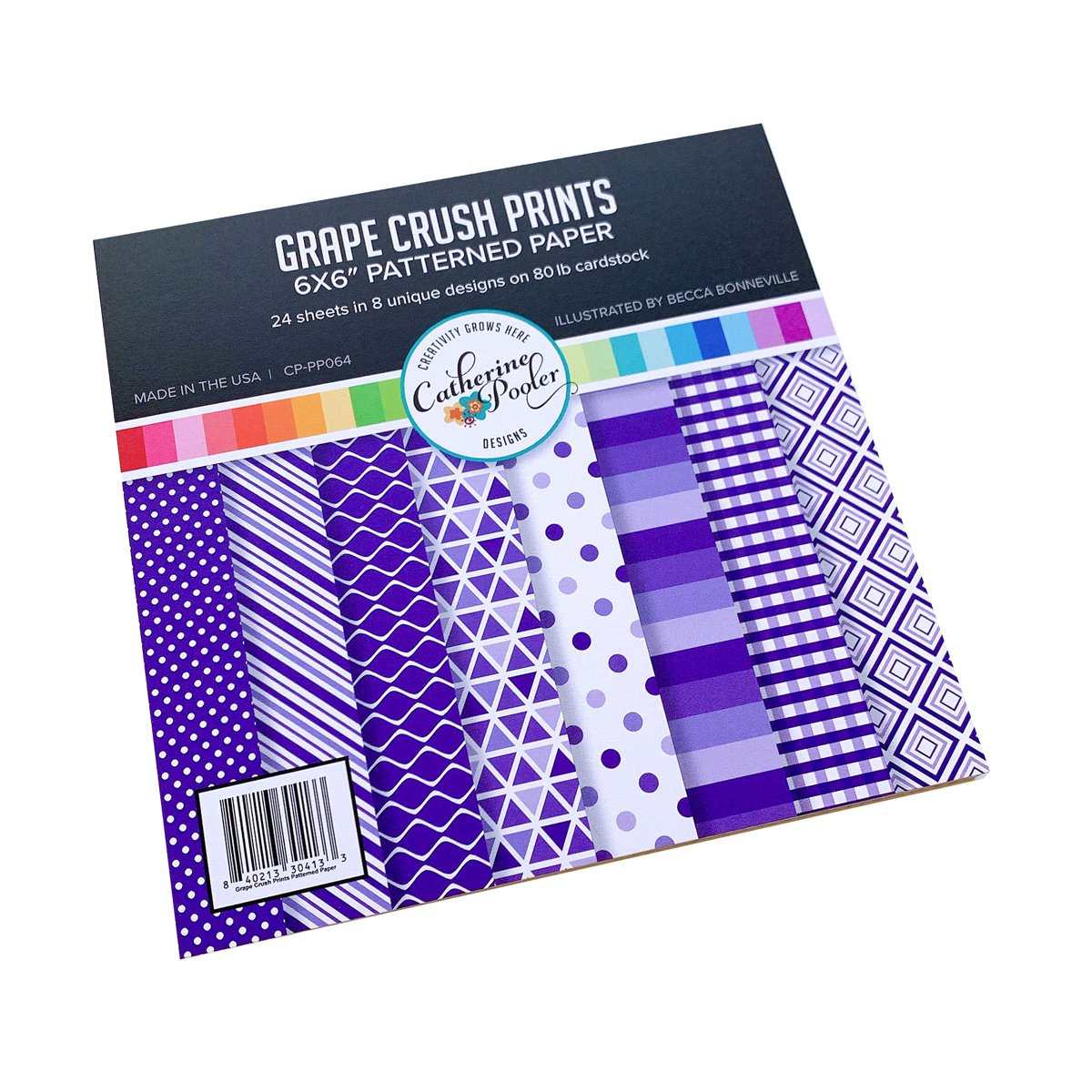 Catherine Pooler - Grape Crush Prints Patterned Paper