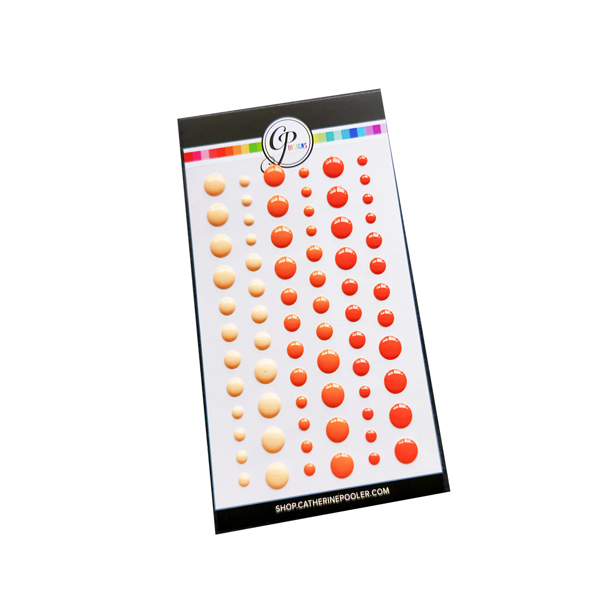 **NEW* - Catherine Pooler - Party Orange Enamel Dots