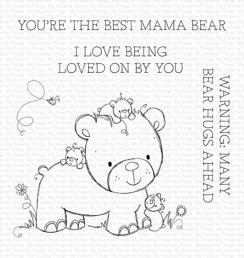 My Favorite Things - RAM Many Bear Hugs Ahead STAMP AND MATCHING DIE