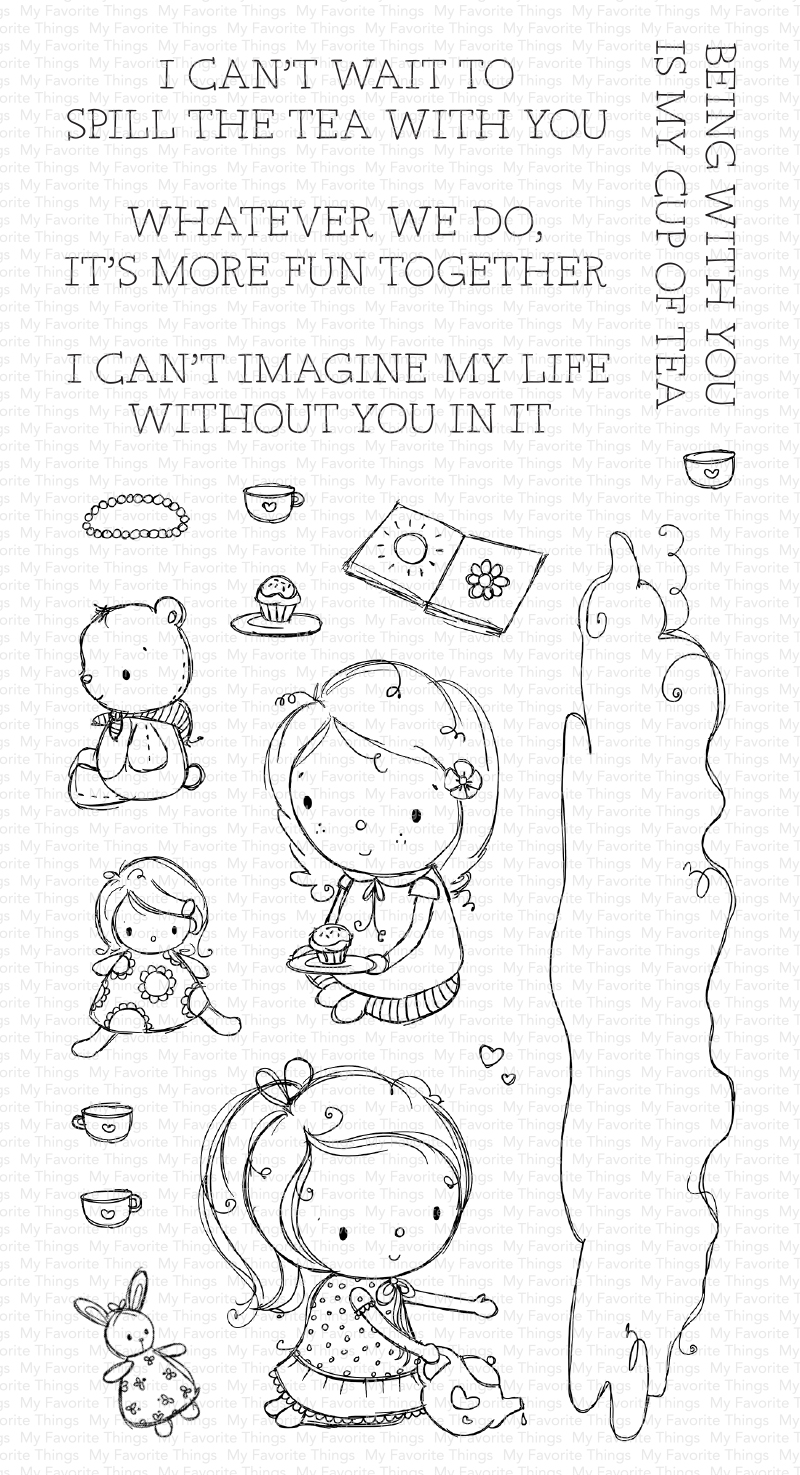 My Favorite Things - RAM Spill the Tea STAMP AND MATCHING DIE