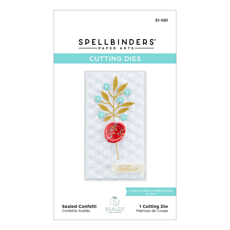 Spellbinders - SEALED CONFETTI ETCHED DIES FROM THE SEALED BY SPELLBINDERS COLLECTION