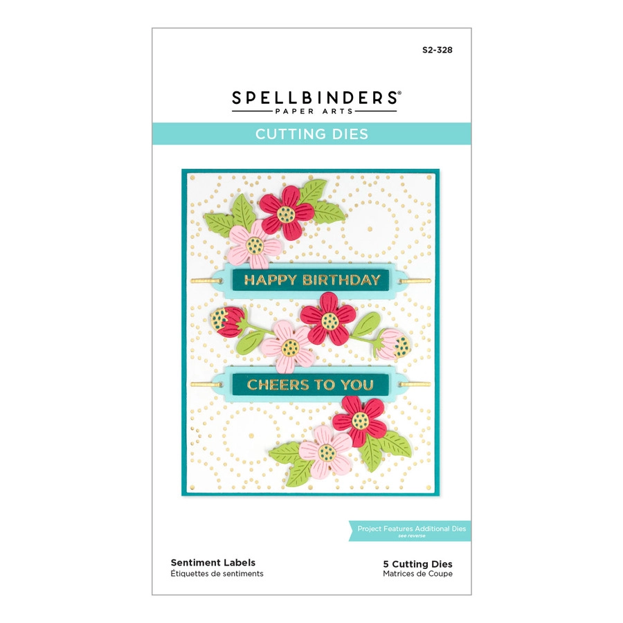 Spellbinders - Sentiment Labels Etched Dies from the Celebrate You Collection