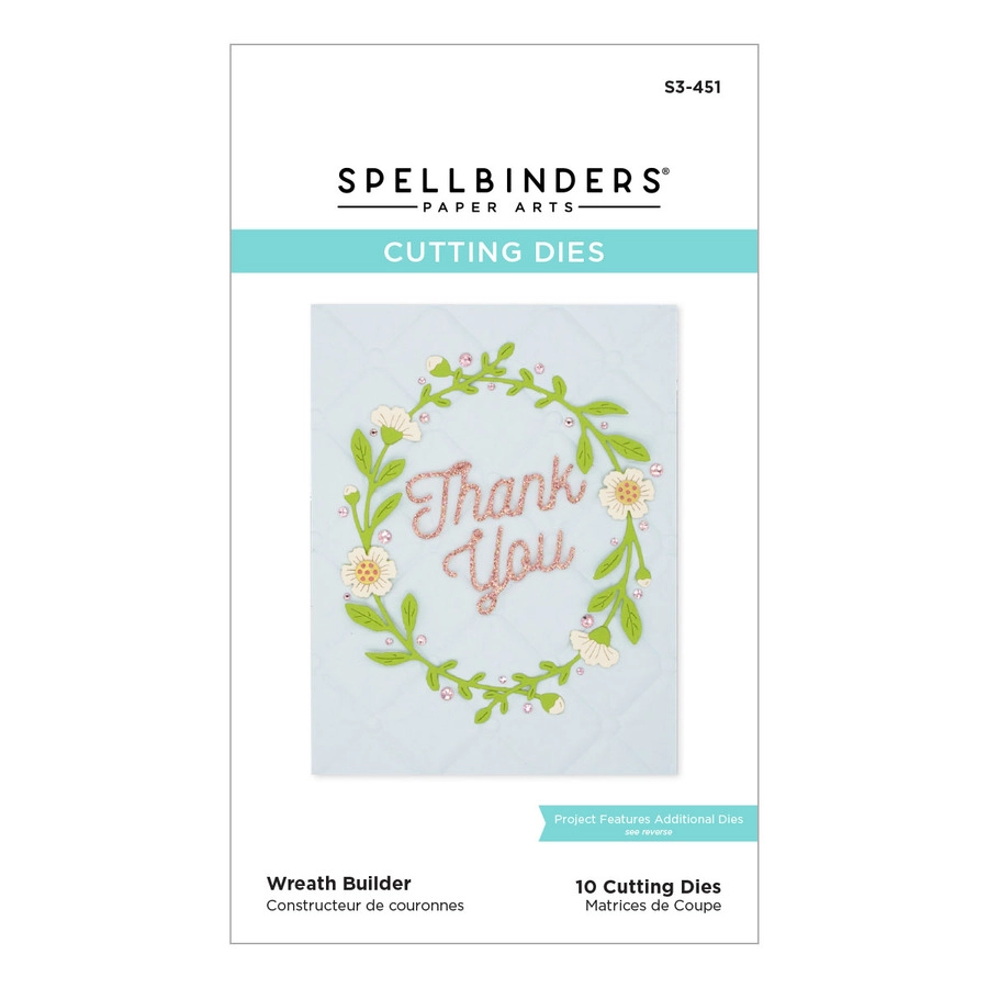 Spellbinders - Wreath Builder Etched Dies from the Just Wanted to Say Collection