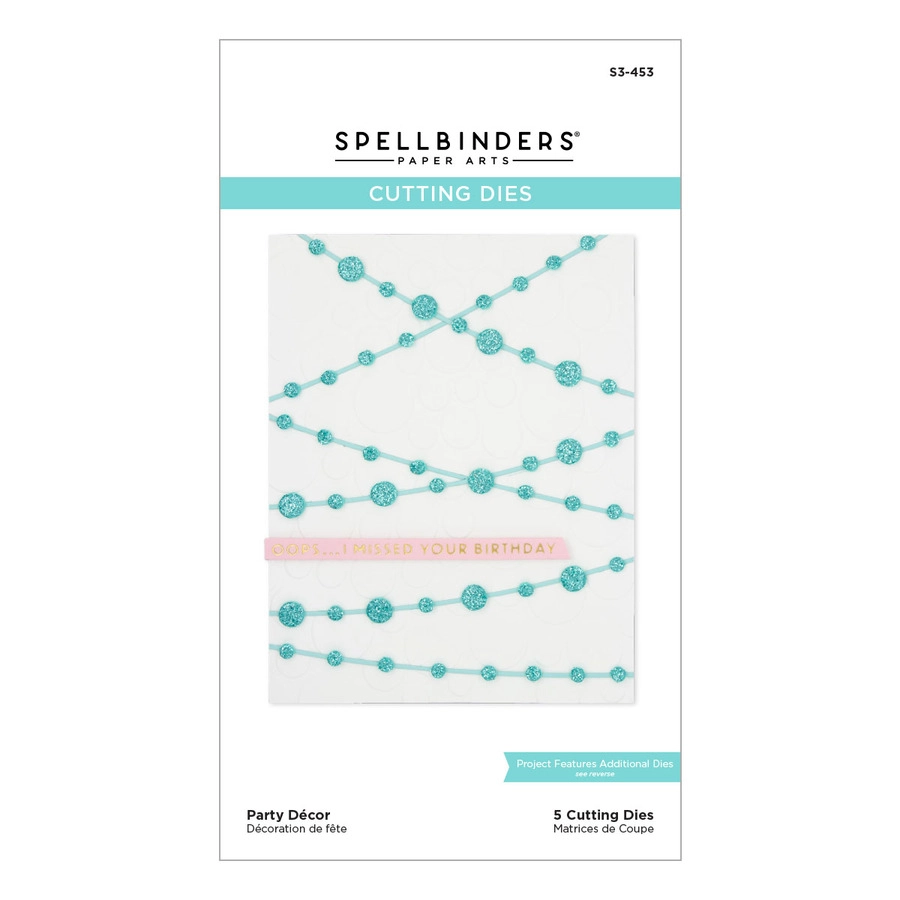 Spellbinders - Party Decor Etched Dies from the Birthday Celebrations Collection (sb6)