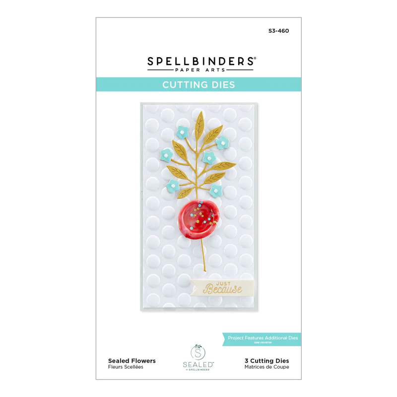 Spellbinders - SEALED FLOWERS ETCHED DIES FROM THE SEALED BY SPELLBINDERS COLLECTION (SB10)