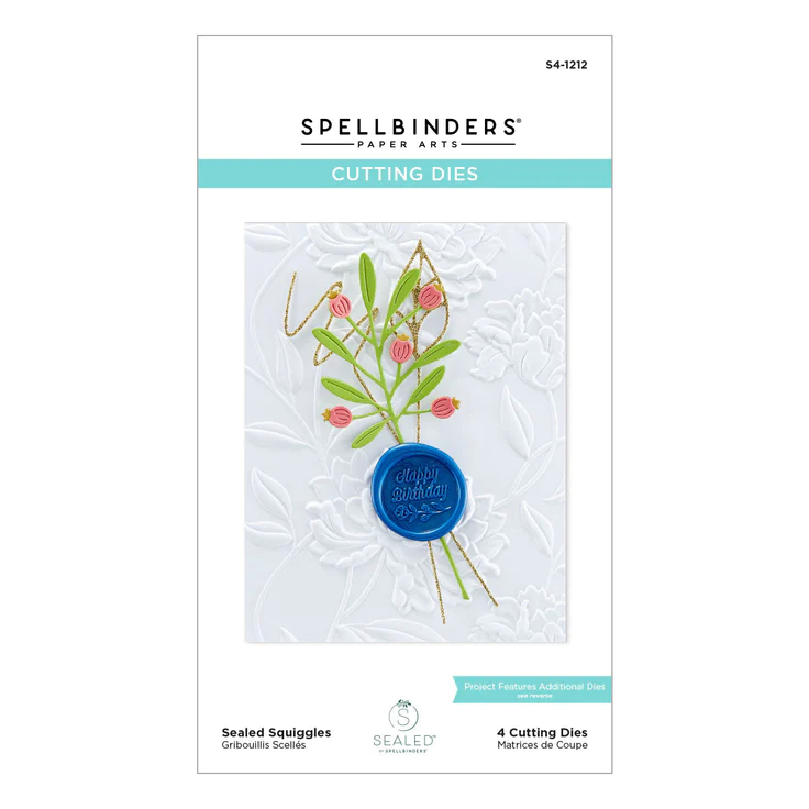 Spellbinders - SEALED SQUIGGLES ETCHED DIES FROM THE SEALED BY SPELLBINDERS COLLECTION