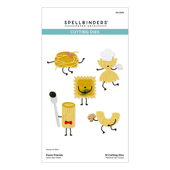 **NEW* - Spellbinders - Pasta Friends Etched Dies from the Buon Appetito Collection