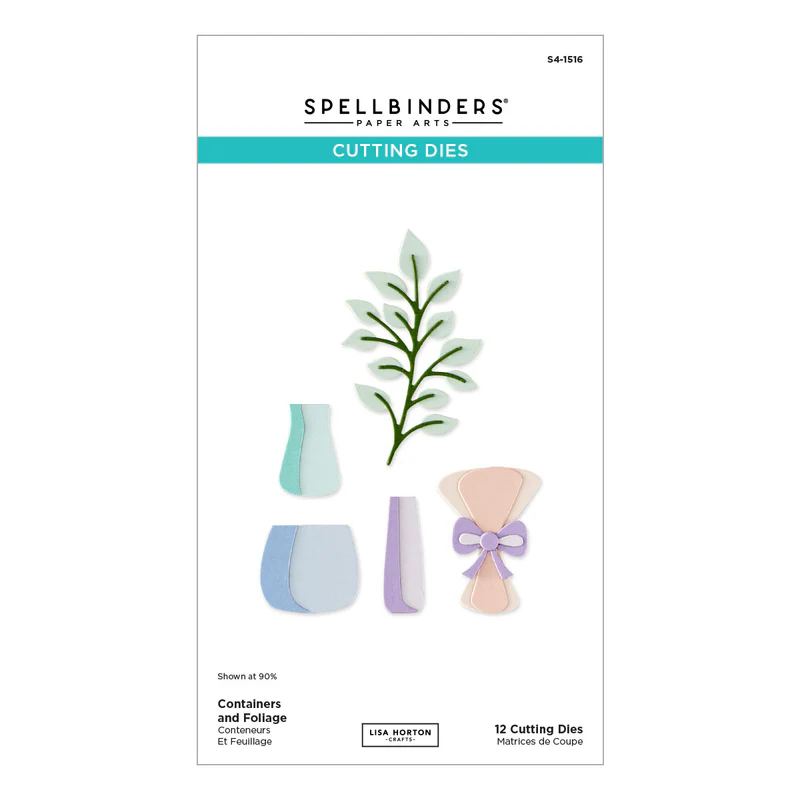 **NEW* - Spellbinders - Containers and Foliage Etched Dies by Lisa Horton