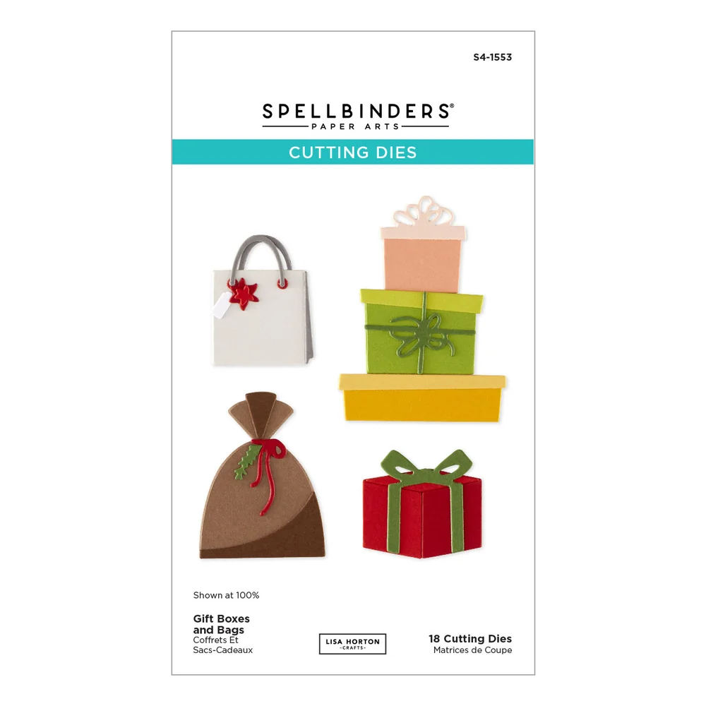 **NEW* - Spellbinders - Gift Boxes and Bags Etched Dies by Lisa Horton