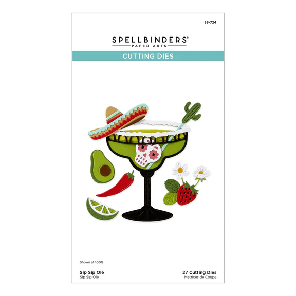Spellbinders - Sip Sip Ole' Etched Dies from the Happier Hour Collection
