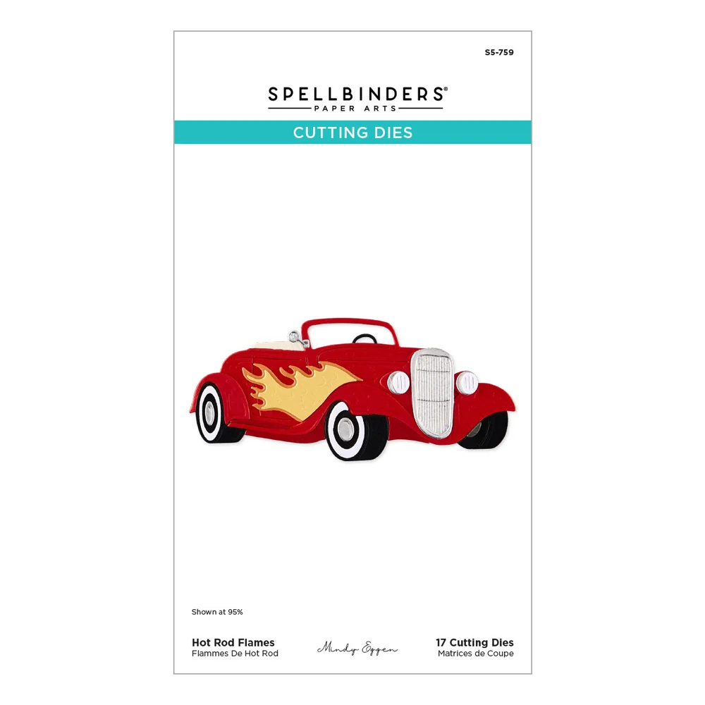 **NEW* - Spellbinders - Hot Rod Flames Etched Dies by Mindy Eggen
