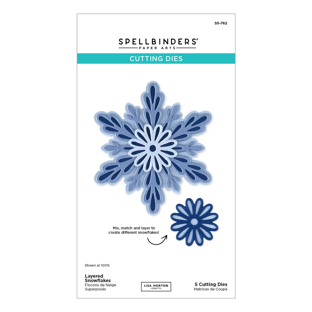 **NEW* - Spellbinders - Layered Snowflakes Etched Dies by Lisa Horton