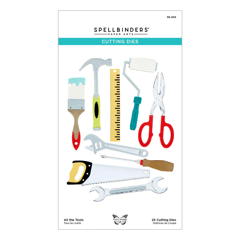 Spellbinders - All the Tools Etched Dies from the Toolbox Essentials Collection by Nancy McCabe
