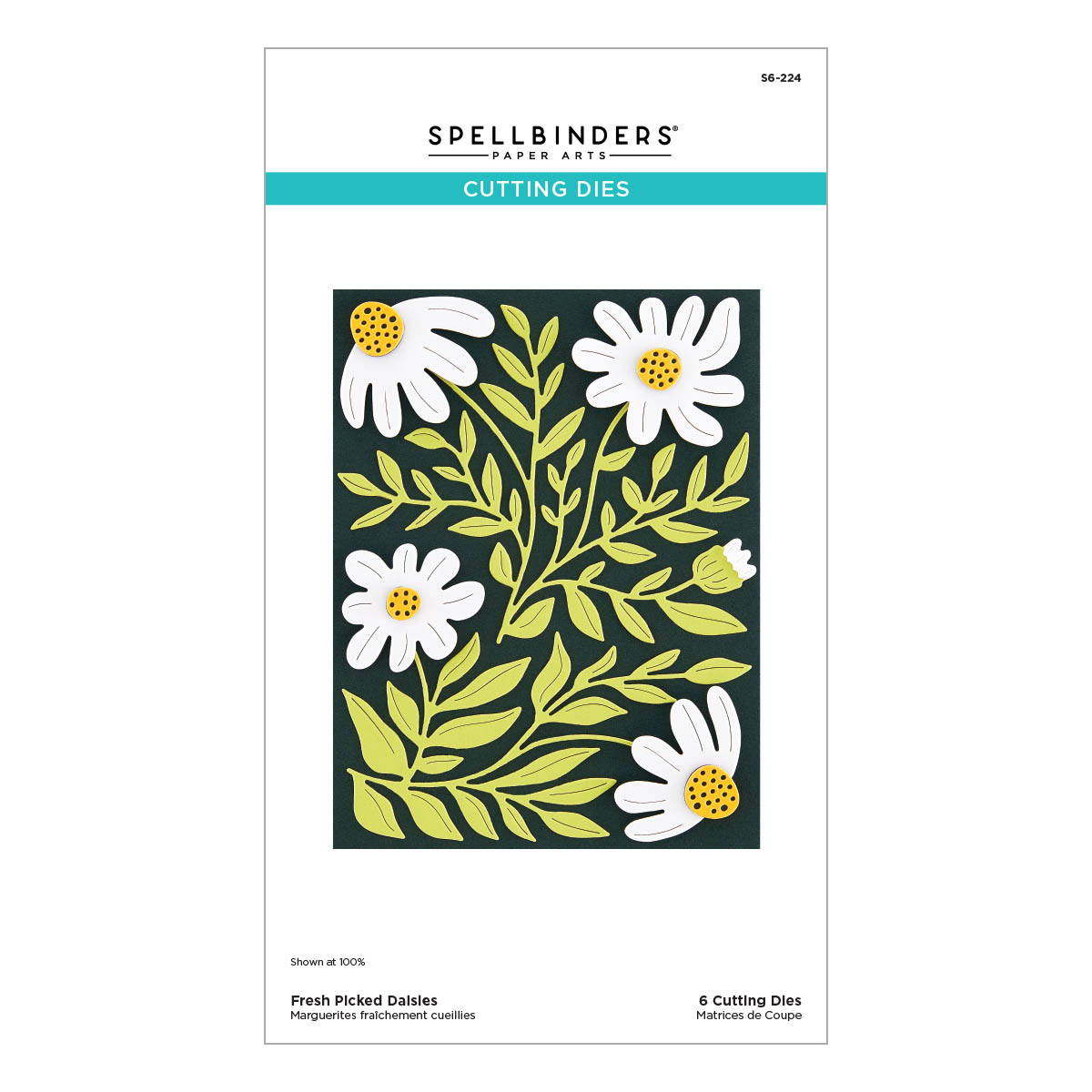 Spellbinders - Fresh Picked Daisies Etched Dies from the More Fresh Picked Collection