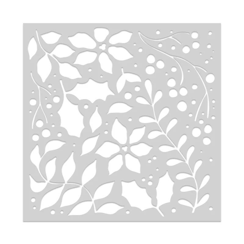 Spellbinders - Hero Arts Holiday Foliage Stencil (SO)