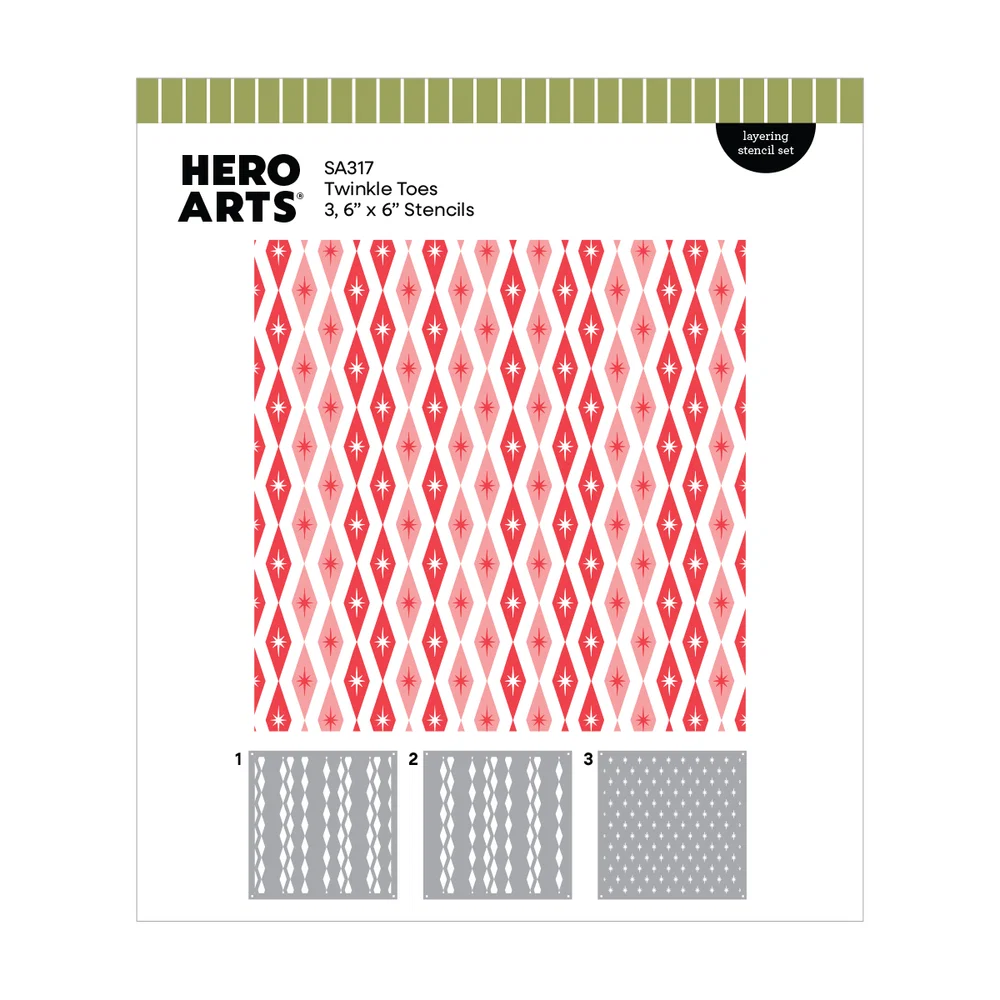 **NEW* - Spellbinders - Hero Arts Twinkle Toes Layering Stencils