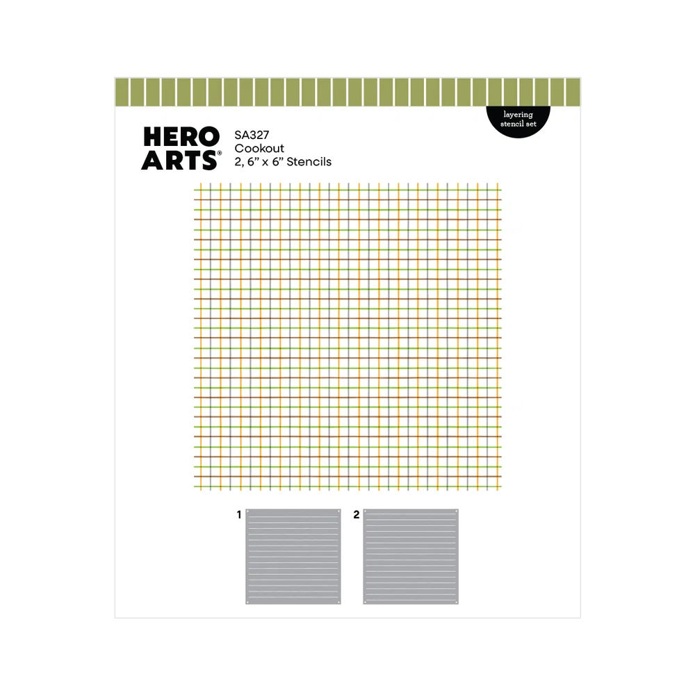 **NEW* - Spellbinders - Cookout Layering Stencil Set