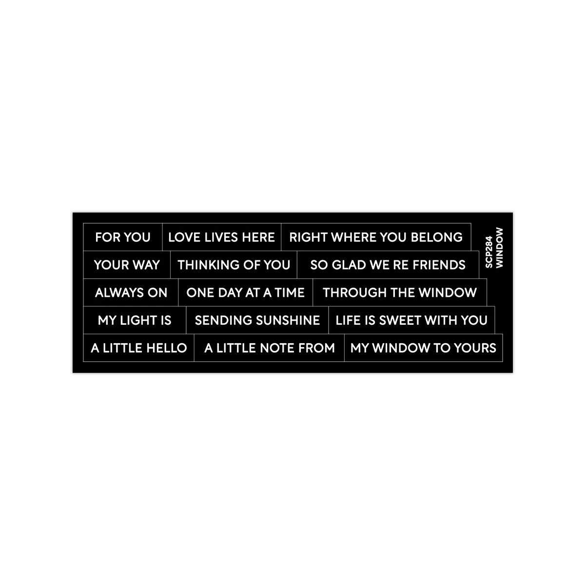 **NEW* - Waffle Flower - Subsentiments Window Diecut