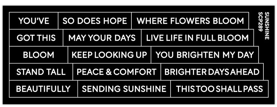 *NEW* - Waffle Flower - Subsentiments Sunshine Diecut