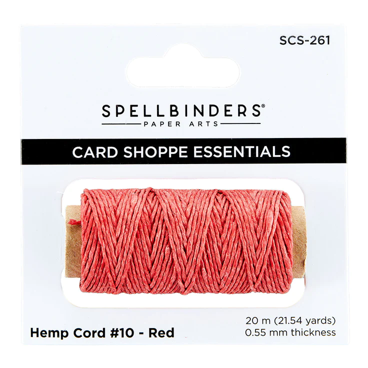 Spellbinders - RED CORD #10 20 M (21.54 YARDS) CARD SHOPE ESSENTIALS