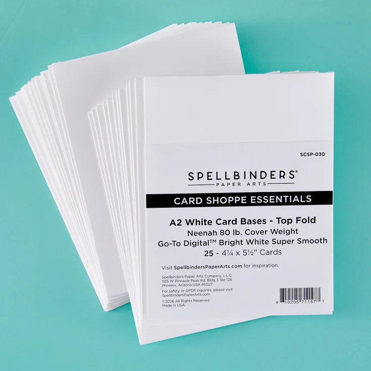 Spellbinders - A2 Top Fold Card Bases - 25 pack