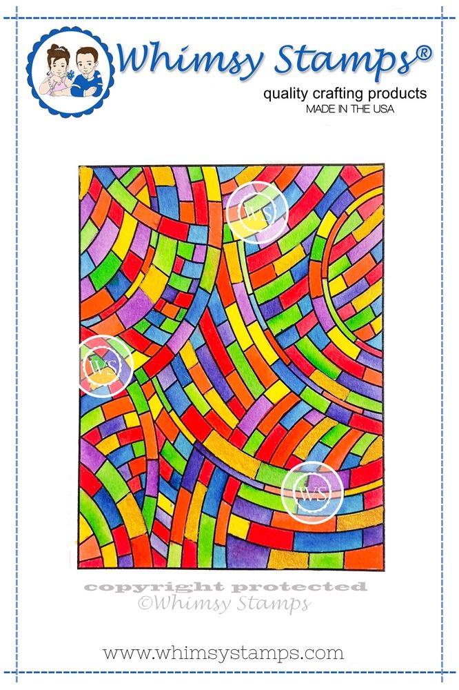 Whimsy Stamps - Stained Glass Mosaic