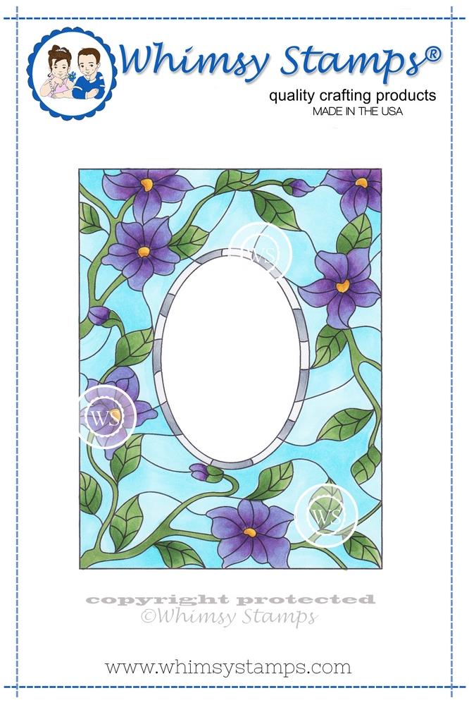 Whimsy Stamps - Stained Glass Tiffany Window