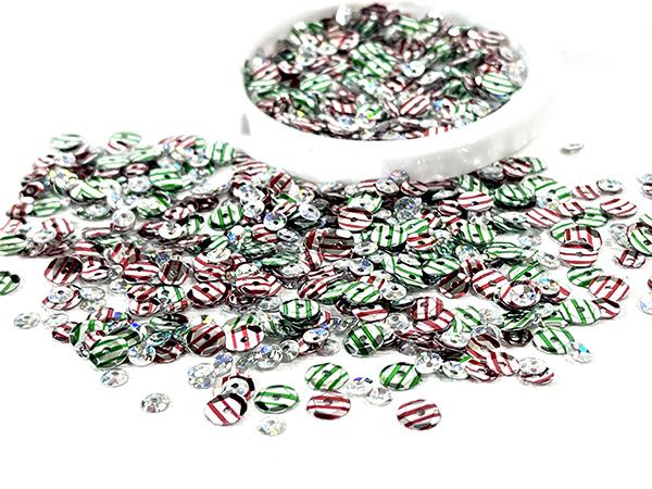Picket Fence Studios - Sequin Mix - More Peppermint Kisses