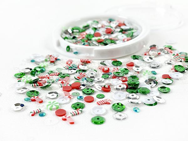 Picket Fence Studios - Sequin Mix Plus - Fireplace Stockings