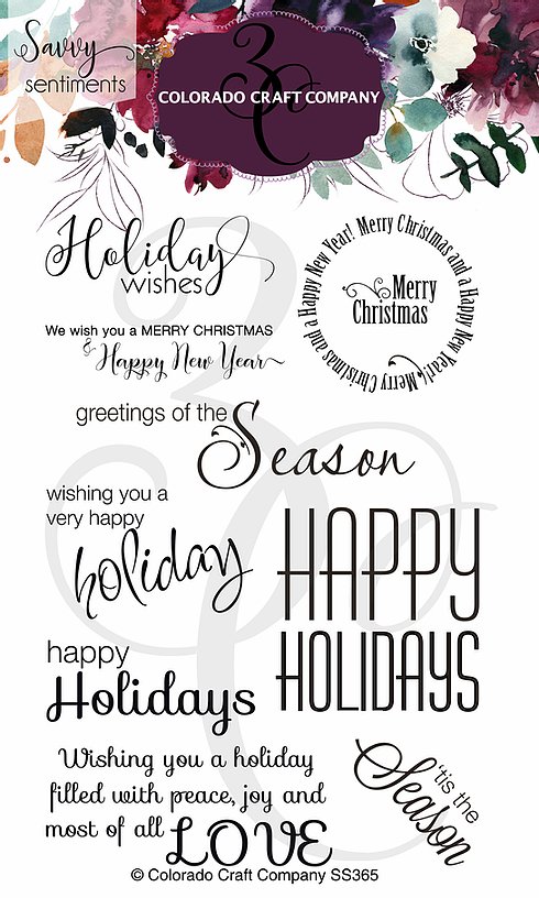 Colorado Craft Company - Savvy Sentiments~Holiday Wishes
