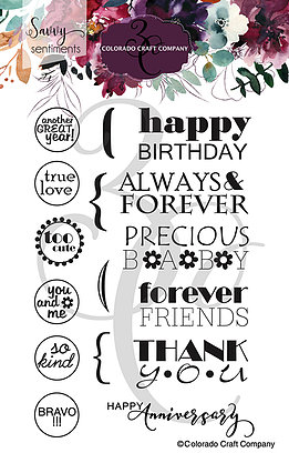 Colorado Craft Company - Savvy Sentiments~General Greetings