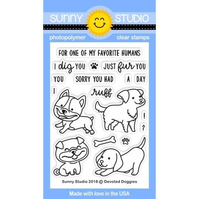 Sunny Studio - Devoted Doggies Stamps