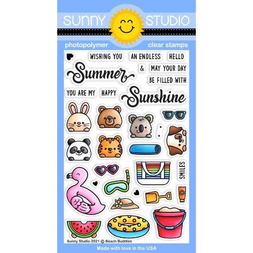 Sunny Studio - Beach Buddies Stamps