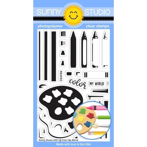 Sunny Studio - Color My World Stamps