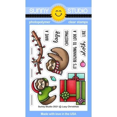 Sunny Studio - Lazy Christmas Stamps