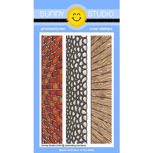 Sunny Studio - Sprawling Surfaces 4x6 Clear Stamps