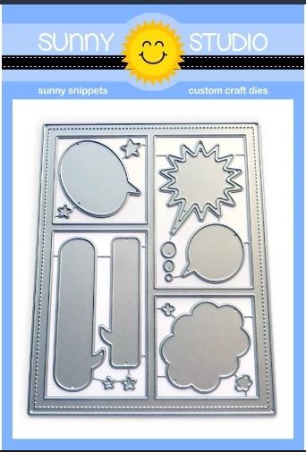 Sunny Studio - Comic Strip Speech Bubbles Die