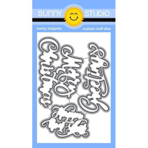 Sunny Studio - Season's Greetings Word Craft Dies